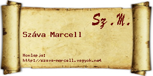 Száva Marcell névjegykártya