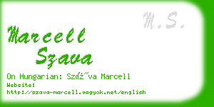 marcell szava business card